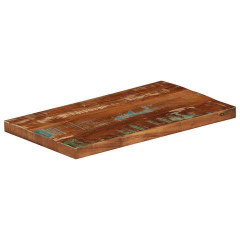 Rechteckige Tischplatte aus nachhaltigem Altholz oder recyceltem Massivholz – Größen von 50x20 cm bis 180x80 cm, rustikales Design und zeitlose Optik