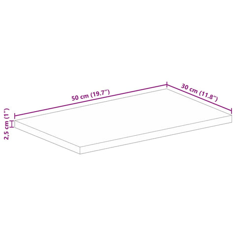 Rechteckige Tischplatte aus nachhaltigem Altholz oder recyceltem Massivholz – Größen von 50x20 cm bis 180x80 cm, rustikales Design und zeitlose Optik