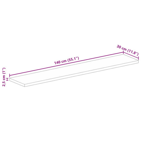 Rechteckige Tischplatte aus nachhaltigem Altholz oder recyceltem Massivholz – Größen von 50x20 cm bis 180x80 cm, rustikales Design und zeitlose Optik