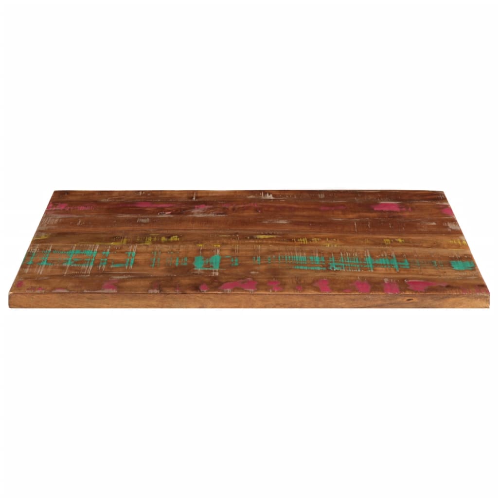 Rechteckige Tischplatte aus nachhaltigem Altholz oder recyceltem Massivholz – Größen von 50x20 cm bis 180x80 cm, rustikales Design und zeitlose Optik