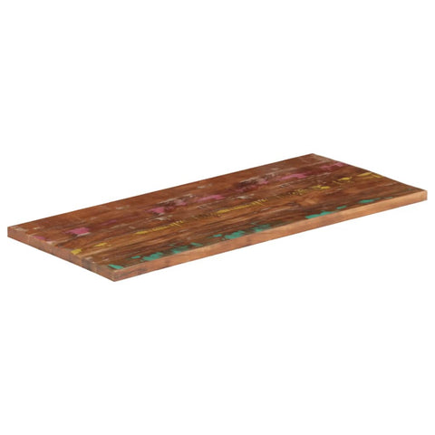 Rechteckige Tischplatte aus nachhaltigem Altholz oder recyceltem Massivholz – Größen von 50x20 cm bis 180x80 cm, rustikales Design und zeitlose Optik