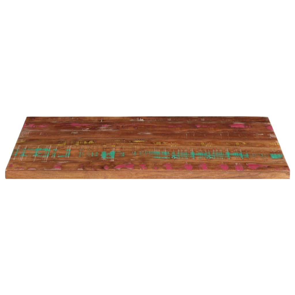 Rechteckige Tischplatte aus nachhaltigem Altholz oder recyceltem Massivholz – Größen von 50x20 cm bis 180x80 cm, rustikales Design und zeitlose Optik