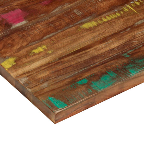 Rechteckige Tischplatte aus nachhaltigem Altholz oder recyceltem Massivholz – Größen von 50x20 cm bis 180x80 cm, rustikales Design und zeitlose Optik