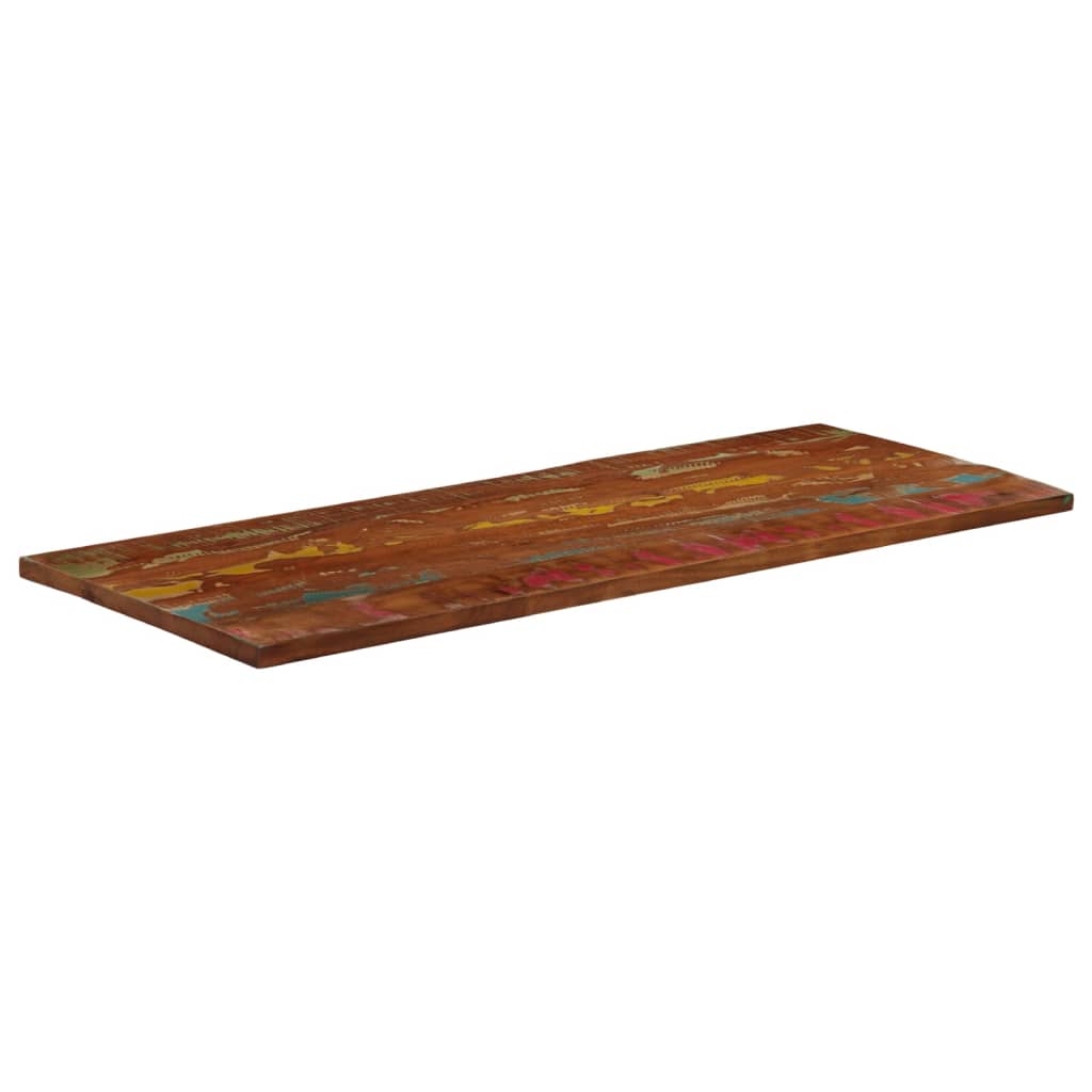 Rechteckige Tischplatte aus nachhaltigem Altholz oder recyceltem Massivholz – Größen von 50x20 cm bis 180x80 cm, rustikales Design und zeitlose Optik