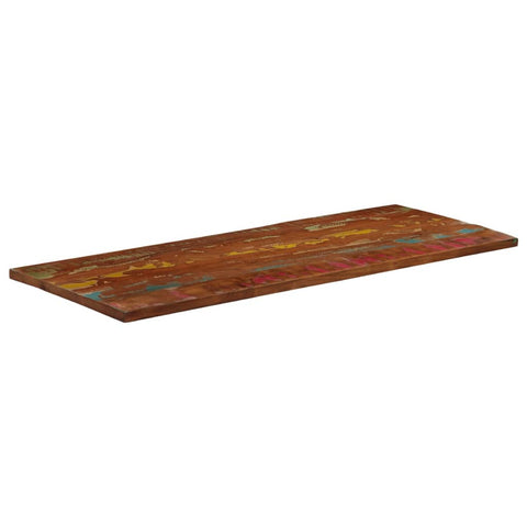 Rechteckige Tischplatte aus nachhaltigem Altholz oder recyceltem Massivholz – Größen von 50x20 cm bis 180x80 cm, rustikales Design und zeitlose Optik