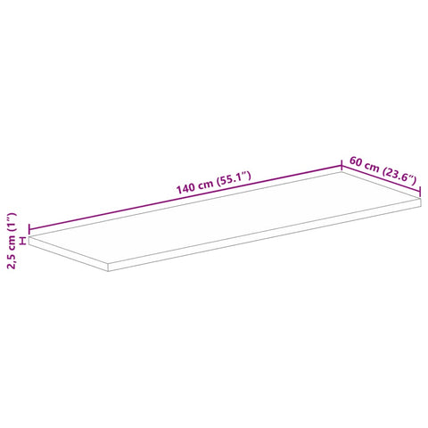 Rechteckige Tischplatte aus nachhaltigem Altholz oder recyceltem Massivholz – Größen von 50x20 cm bis 180x80 cm, rustikales Design und zeitlose Optik