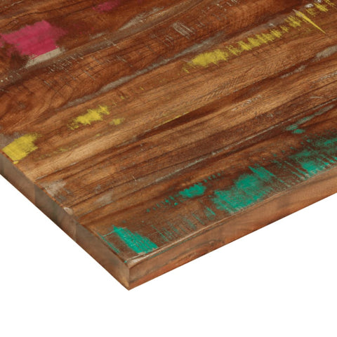Rechteckige Tischplatte aus nachhaltigem Altholz oder recyceltem Massivholz – Größen von 50x20 cm bis 180x80 cm, rustikales Design und zeitlose Optik