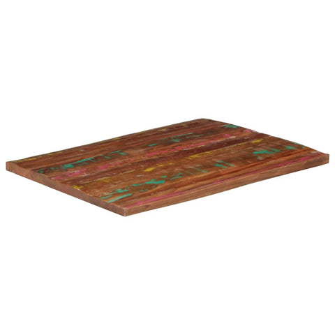 Rechteckige Tischplatte aus nachhaltigem Altholz oder recyceltem Massivholz – Größen von 50x20 cm bis 180x80 cm, rustikales Design und zeitlose Optik