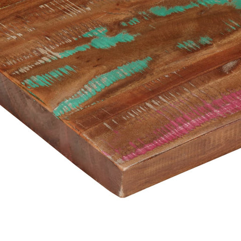 Rechteckige Tischplatte aus nachhaltigem Altholz oder recyceltem Massivholz – Größen von 50x20 cm bis 180x80 cm, rustikales Design und zeitlose Optik