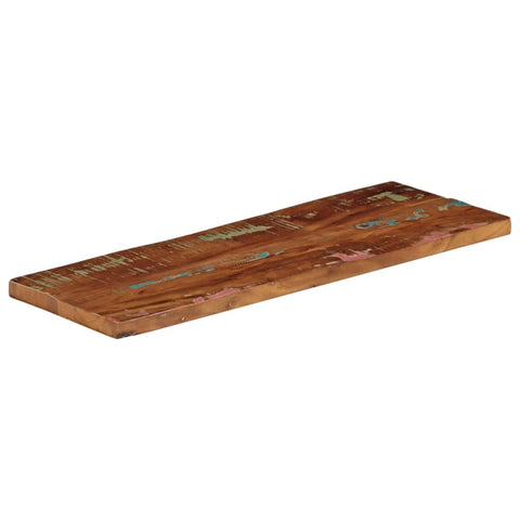 Rechteckige Tischplatte aus nachhaltigem Altholz oder recyceltem Massivholz – Größen von 50x20 cm bis 180x80 cm, rustikales Design und zeitlose Optik