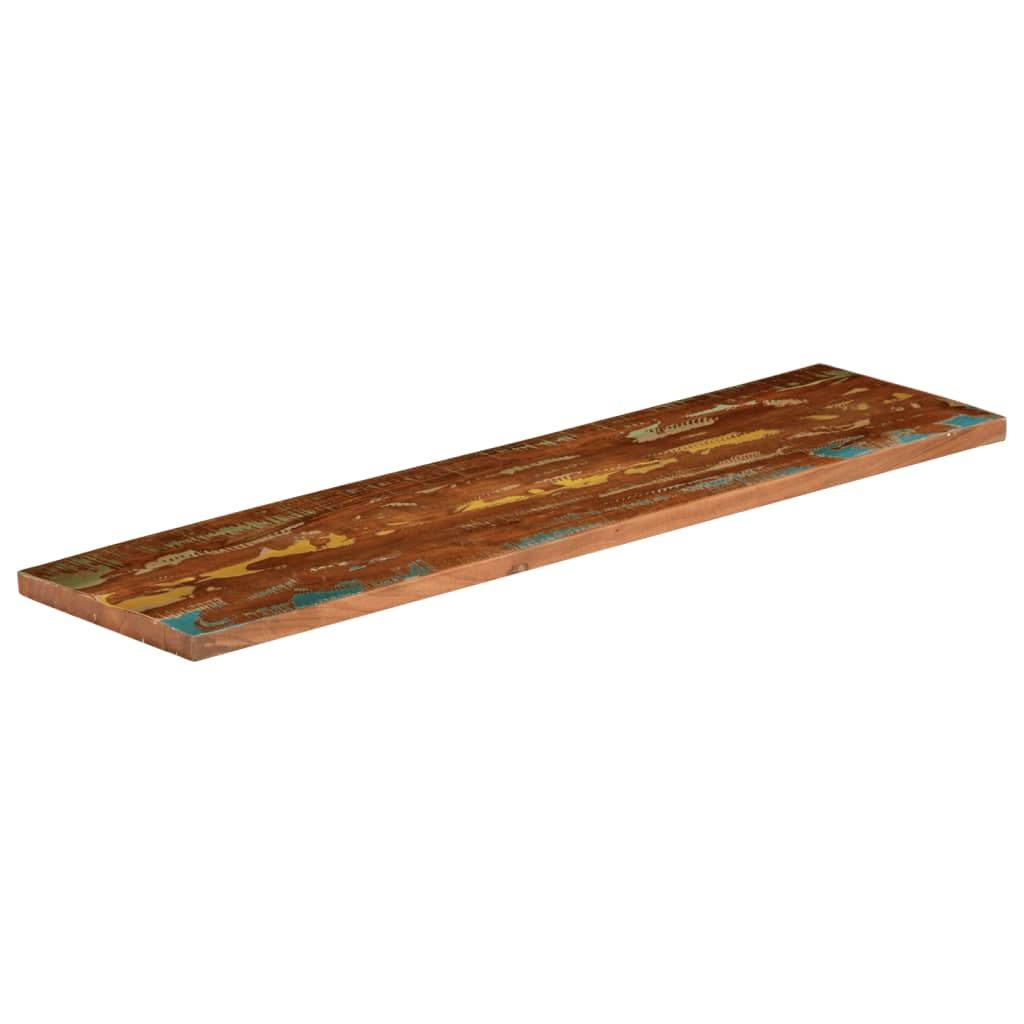 Rechteckige Tischplatte aus nachhaltigem Altholz oder recyceltem Massivholz – Größen von 50x20 cm bis 180x80 cm, rustikales Design und zeitlose Optik