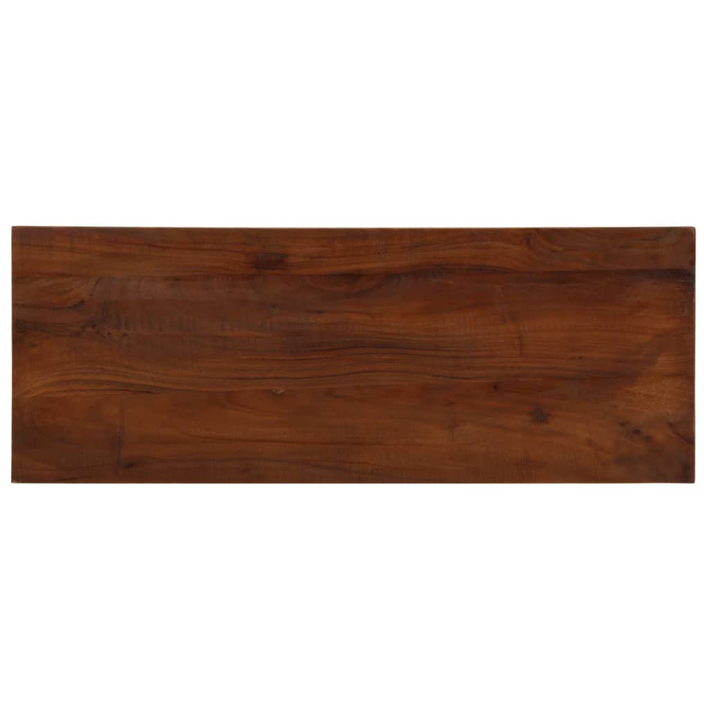 Rechteckige Tischplatte aus nachhaltigem Altholz oder recyceltem Massivholz – Größen von 50x20 cm bis 180x80 cm, rustikales Design und zeitlose Optik