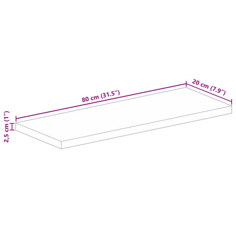 Rechteckige Tischplatte aus nachhaltigem Altholz oder recyceltem Massivholz – Größen von 50x20 cm bis 180x80 cm, rustikales Design und zeitlose Optik