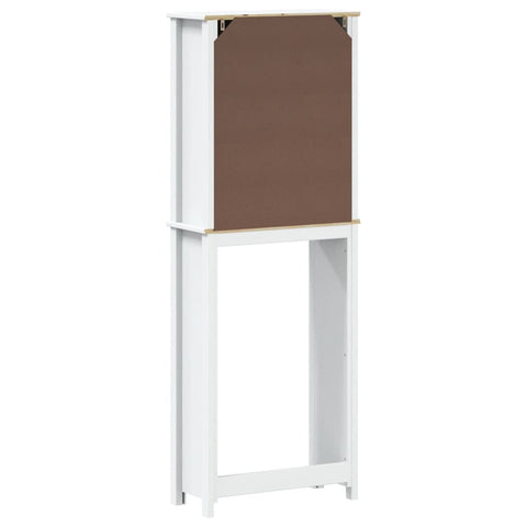 Toilettenschrank BERG Weiß 60x27x164,5 cm Massivholz