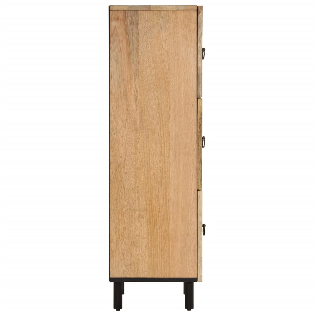 Beistellschrank 40x33x110 cm Massivholz Mango