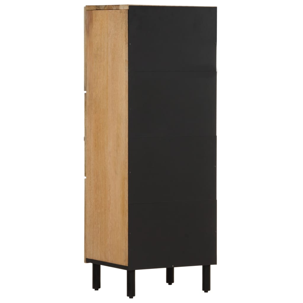 Beistellschrank 40x33x110 cm Massivholz Mango