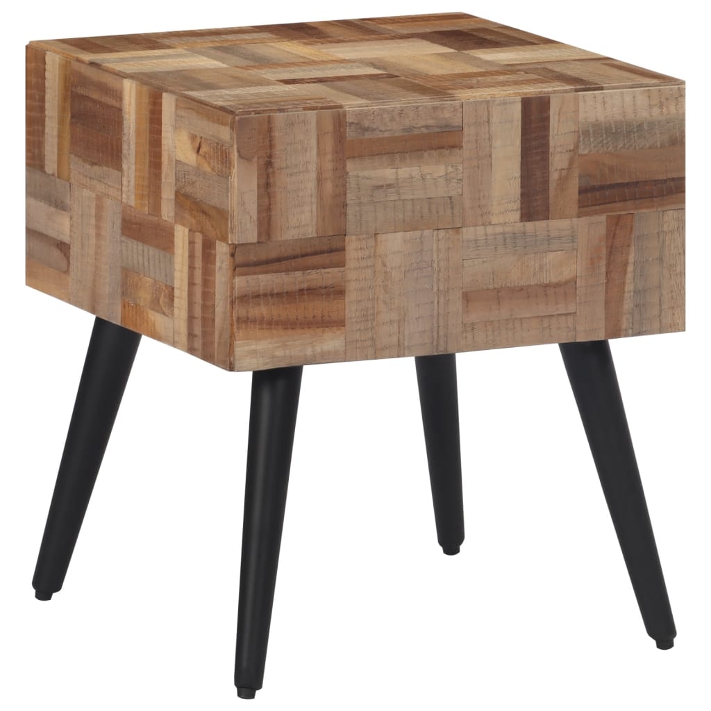 Beistelltisch 40x40x45 cm Recyceltes Massivholz Teak