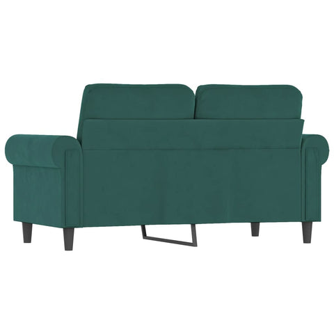 2-Sitzer-Sofa Dunkelgrün 120 cm Samt