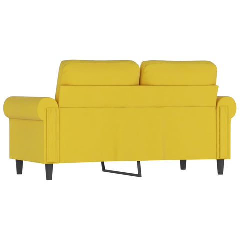 2-Sitzer-Sofa Gelb 120 cm Samt