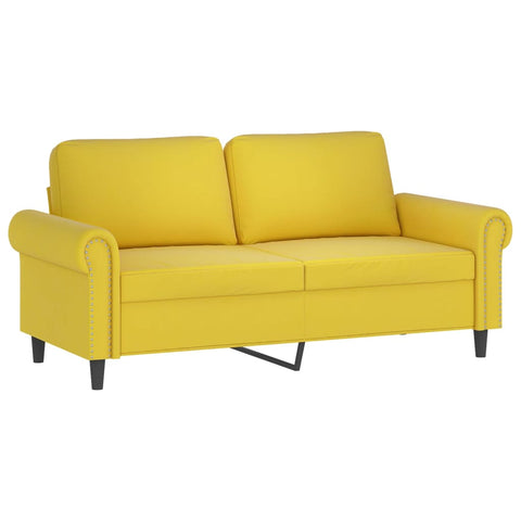 2-Sitzer-Sofa Gelb 140 cm Samt