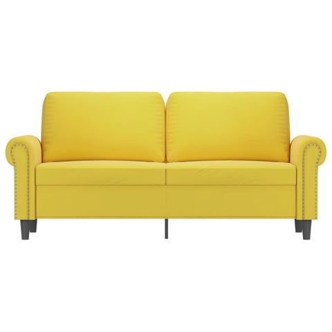 2-Sitzer-Sofa Gelb 140 cm Samt