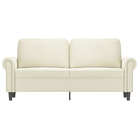 2-Sitzer-Sofa Creme 140 cm Samt