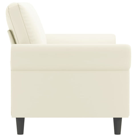 2-Sitzer-Sofa Creme 140 cm Samt