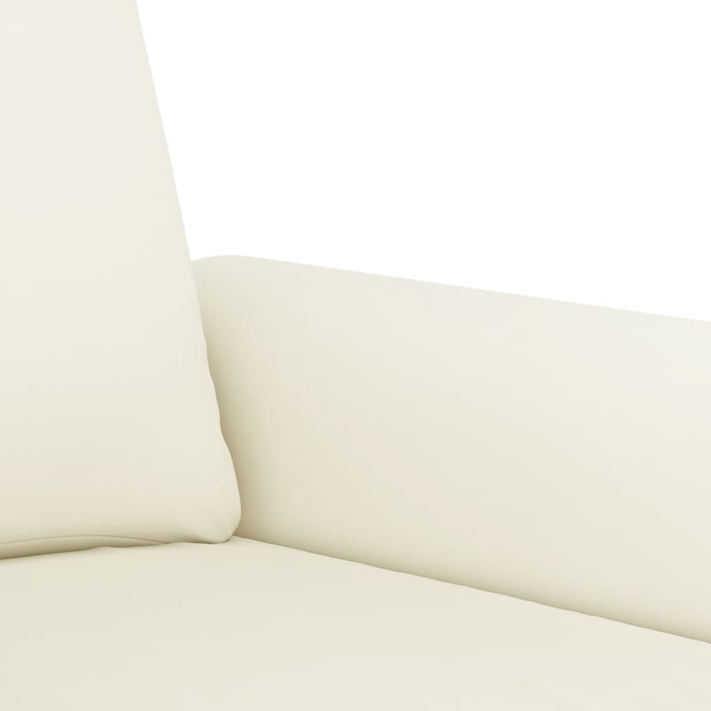 3-Sitzer-Sofa Creme 180 cm Samt