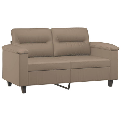 2-Sitzer-Sofa Cappuccino-Braun 120 cm Kunstleder