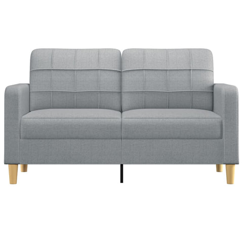 2-Sitzer-Sofa Hellgrau 140 cm Stoff