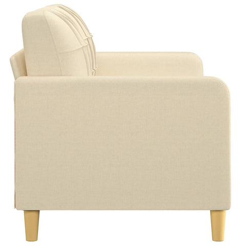 2-Sitzer-Sofa Creme 140 cm Stoff