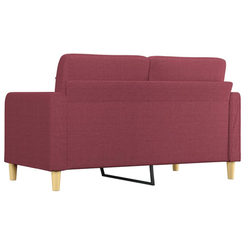 2-Sitzer-Sofa Weinrot 140 cm Stoff