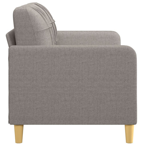 2-Sitzer-Sofa Taupe 140 cm Stoff