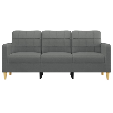 3-Sitzer-Sofa Dunkelgrau 180 cm Stoff