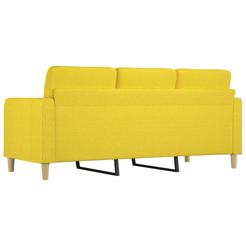 3-Sitzer-Sofa Hellgelb 180 cm Stoff