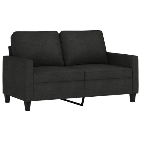 2-Sitzer-Sofa Schwarz 120 cm Stoff