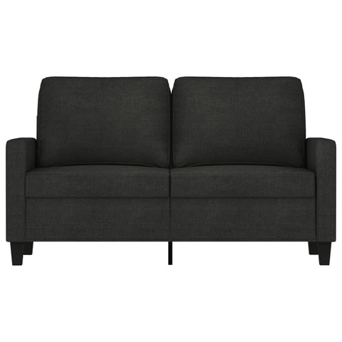 2-Sitzer-Sofa Schwarz 120 cm Stoff