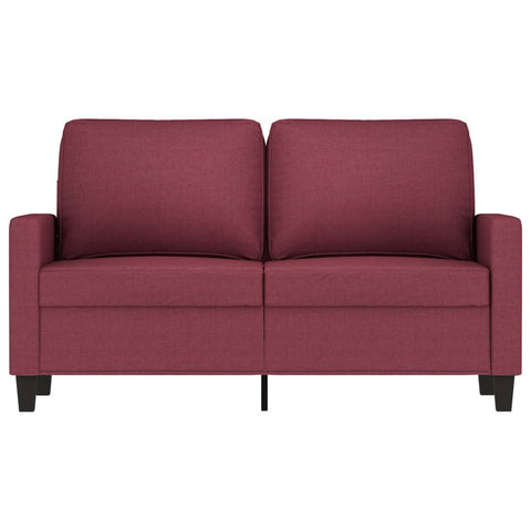 2-Sitzer-Sofa Weinrot 120 cm Stoff