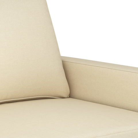 2-Sitzer-Sofa Creme 140 cm Stoff