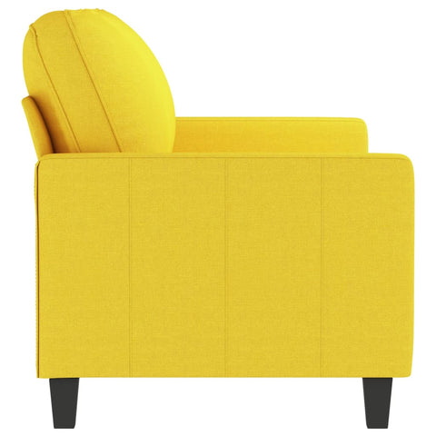 2-Sitzer-Sofa Hellgelb 140 cm Stoff