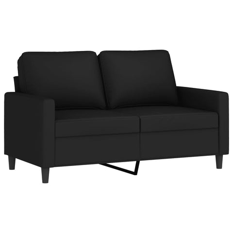 2-Sitzer-Sofa Schwarz 120 cm Samt