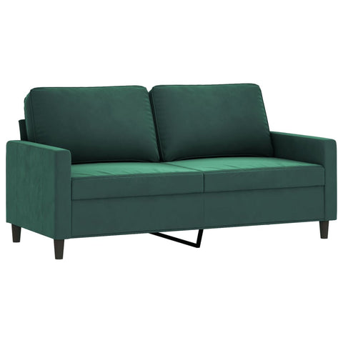 2-Sitzer-Sofa Dunkelgrün 140 cm Samt