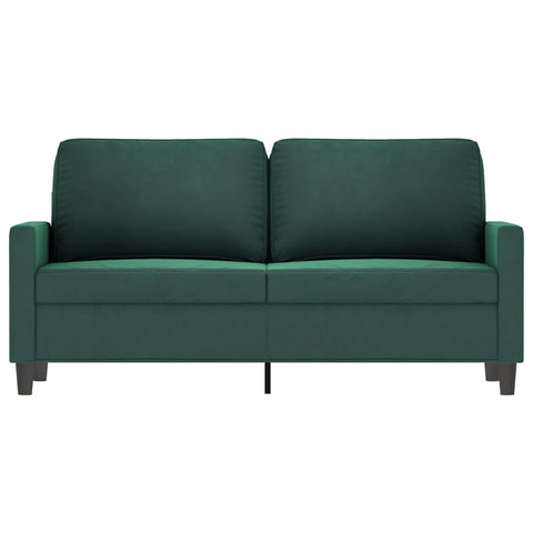 2-Sitzer-Sofa Dunkelgrün 140 cm Samt