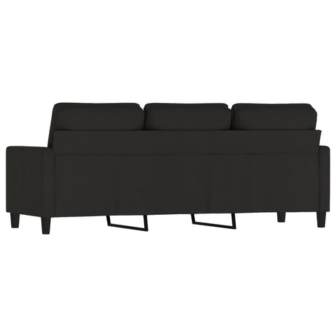 3-Sitzer-Sofa Schwarz 180 cm Samt