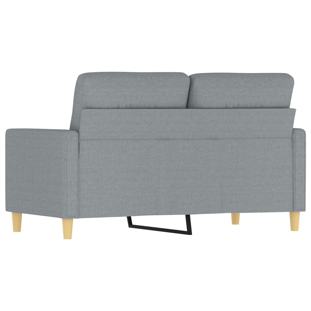 2-Sitzer-Sofa Hellgrau 120 cm Stoff