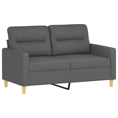 2-Sitzer-Sofa Dunkelgrau 120 cm Stoff