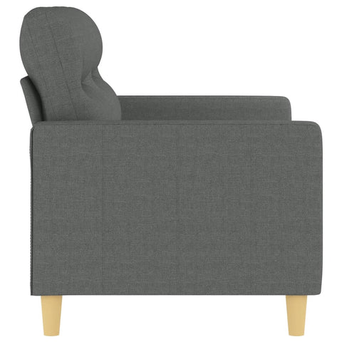 2-Sitzer-Sofa Dunkelgrau 120 cm Stoff