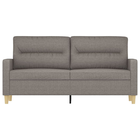 2-Sitzer-Sofa Taupe 140 cm Stoff