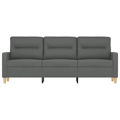 3-Sitzer-Sofa Dunkelgrau 180 cm Stoff