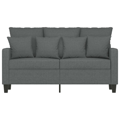 2-Sitzer-Sofa Dunkelgrau 120 cm Stoff